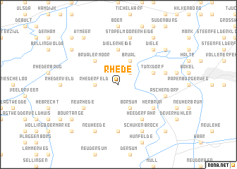 map of Rhede