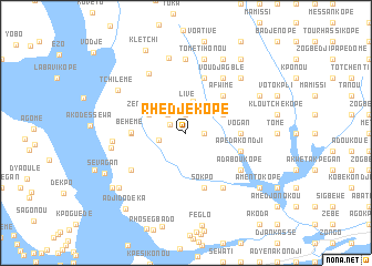 map of Rhédjékopé