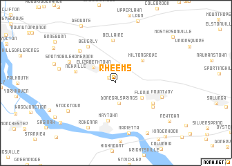 map of Rheems