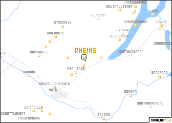 map of Rheims