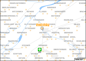 map of Rheinau