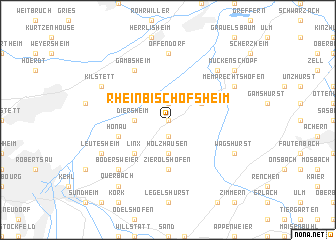 map of Rheinbischofsheim