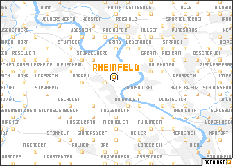 map of Rheinfeld