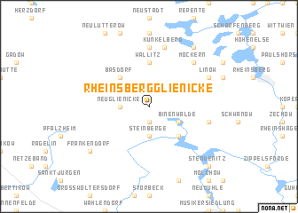 map of Rheinsberg-Glienicke