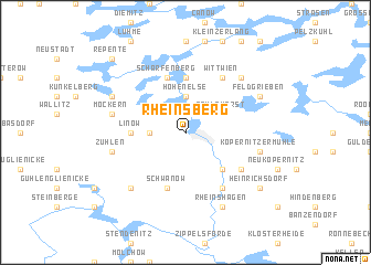 map of Rheinsberg