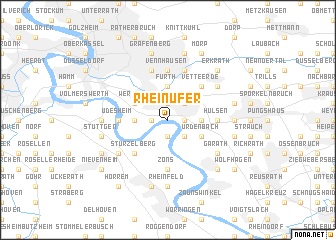 map of Rheinufer