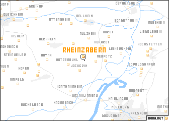 map of Rheinzabern