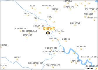 map of Rhems