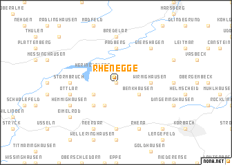 map of Rhenegge