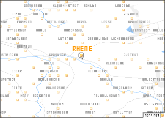 map of Rhene