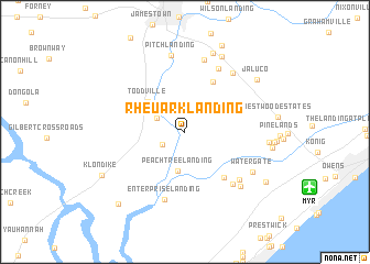 map of Rheuark Landing