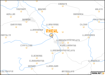 map of Rhewl