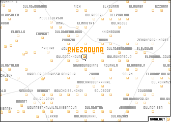 map of Rhezaouna