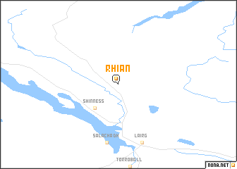 map of Rhian