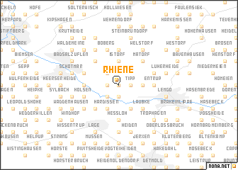 map of Rhiene