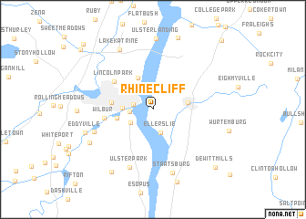 map of Rhinecliff