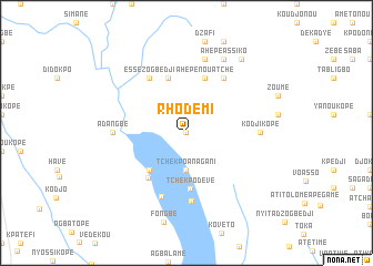 map of Rhodémi