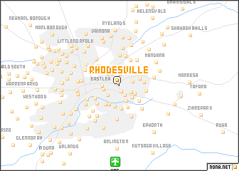 map of Rhodesville