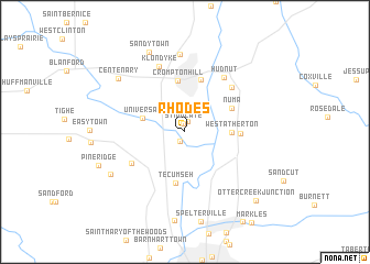 map of Rhodes