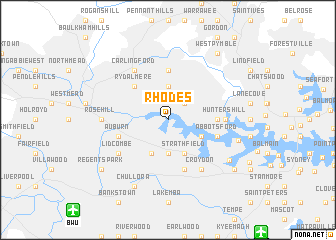 map of Rhodes