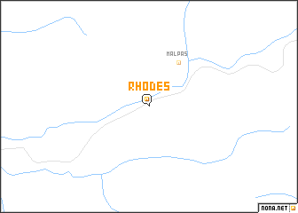 map of Rhodes