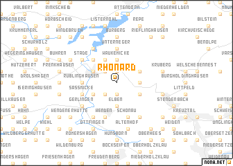 map of Rhonard