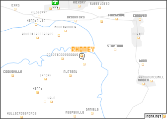 map of Rhoney