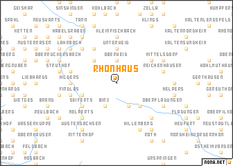 map of Rhönhaus