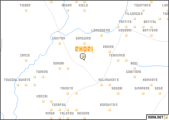 map of Rhori