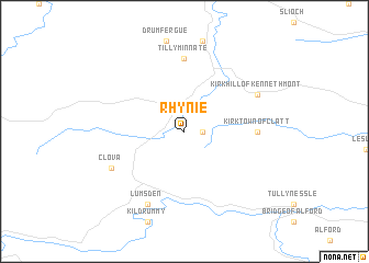 map of Rhynie