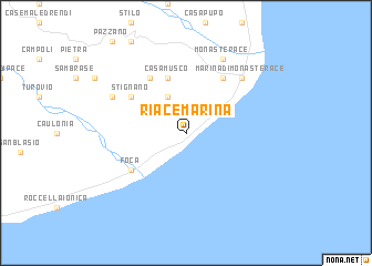 map of Riace Marina