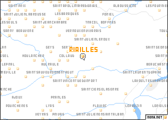 map of Riailles