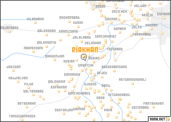 map of Rīā Khān