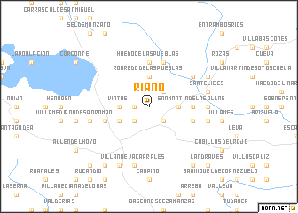 map of Riaño