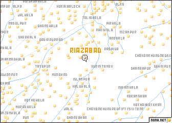 map of Riāzābād