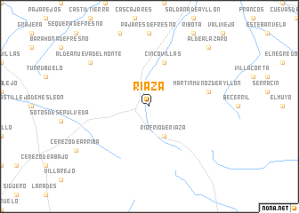 map of Riaza