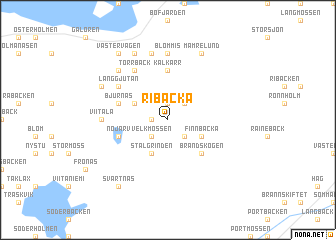 map of Ribacka