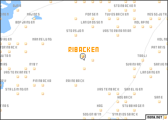 map of Ribäcken