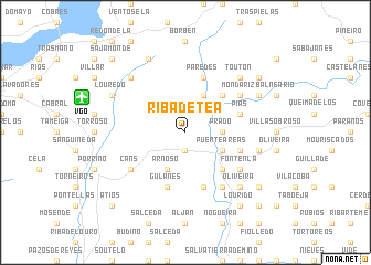 map of Ribadetea
