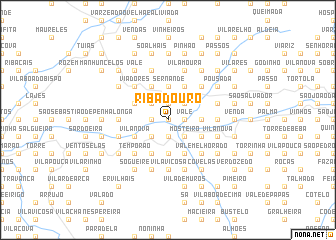 map of Riba Douro