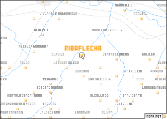 map of Ribaflecha