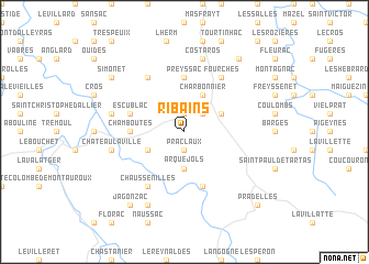 map of Ribains