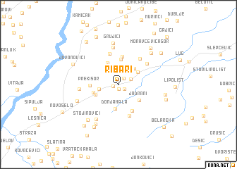 map of Ribari