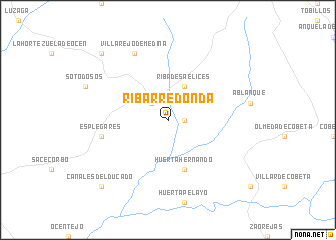 map of Ribarredonda