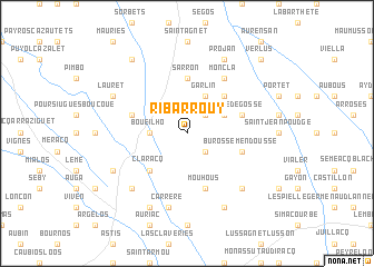 map of Ribarrouy