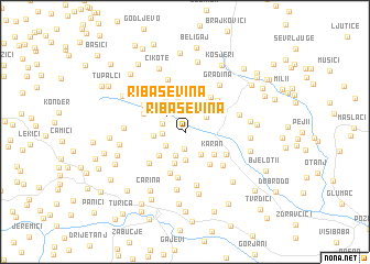 map of Ribaševina