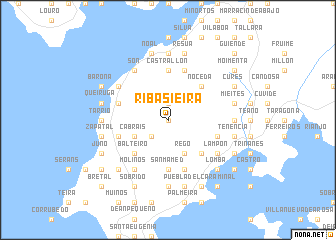 map of Ribasieira