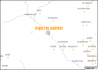 map of Ribāţ al Ḩarārī