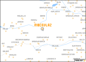 map of Ribčev Laz