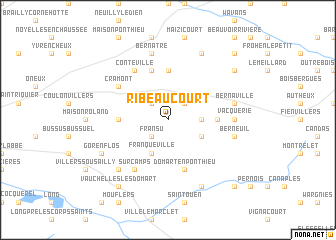 map of Ribeaucourt